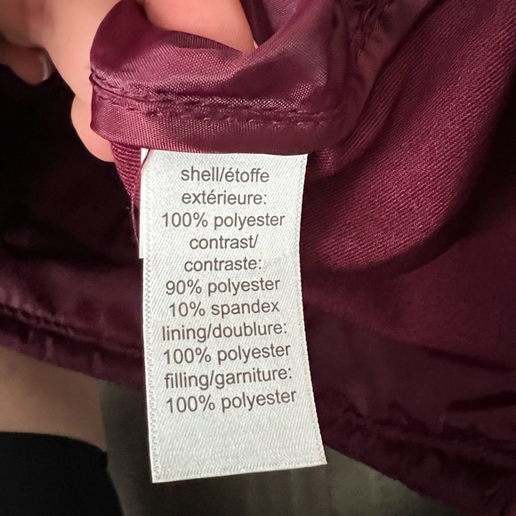 Maurices Quilted Zip-Up Vest Maroon - Picture 5 of 6